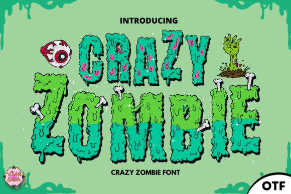 Crazy Zombie: Balancing Humor and Horror in Modern Digital Typography
