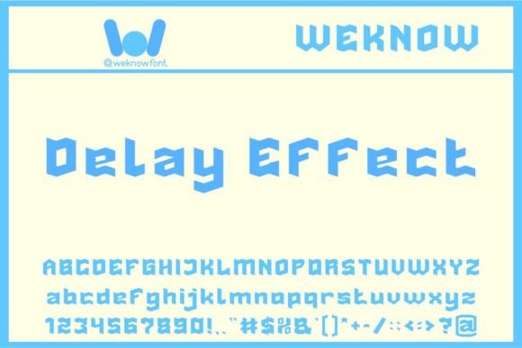Delay Effect: Modern Display Font for Bold Design