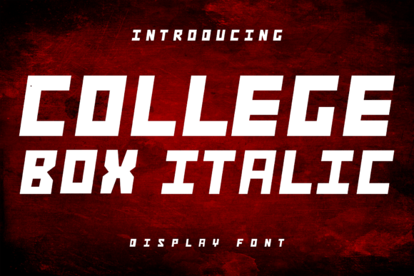 Evaluating College Box Italic for Sports and Collegiate Design Projects