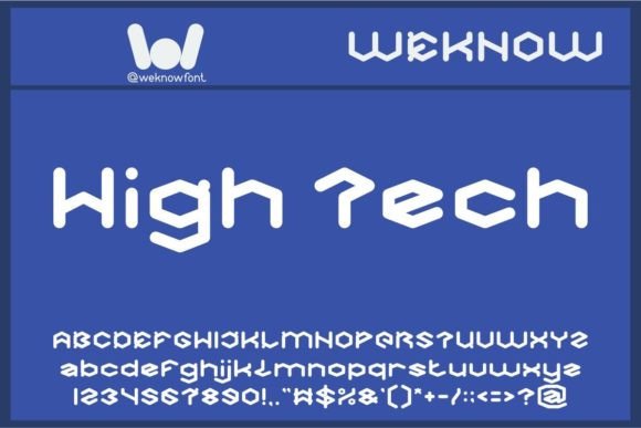 High Tech Font: Designing the Future