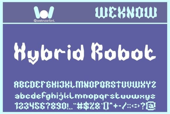 Hybrid Robot: Evaluating a Techno-Sci-Fi Display Font for Modern Design