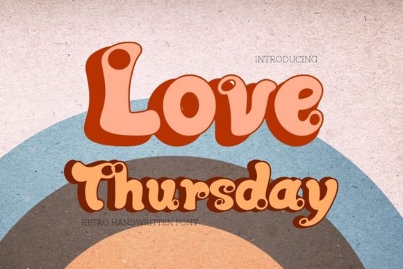 Love Thursday: A Retro Font for Romantic Designs