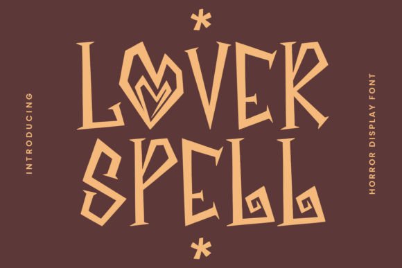 Lover Spell: A Witchy Display Font for Mystical Designs