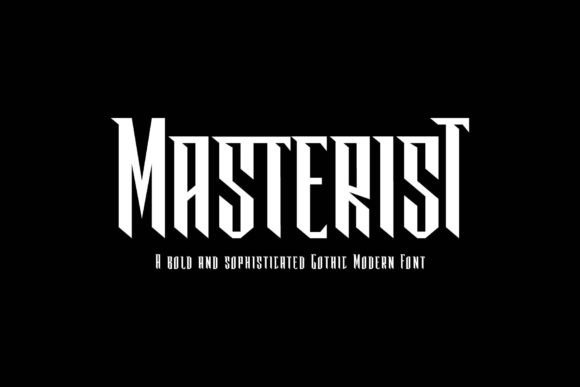 Masterist: The Bold Fusion of Gothic and Modern Typography for Luxury Brands