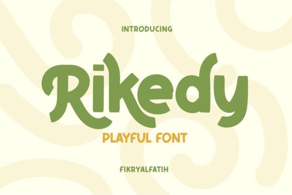 Rikedy: A Playful Display Font for Vibrant Designs