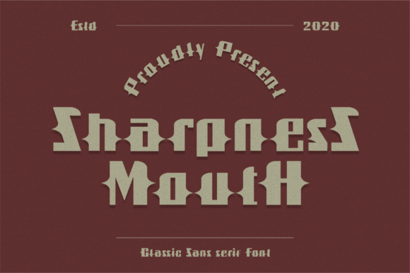 Sharpness Mouth: A Modern Display Font