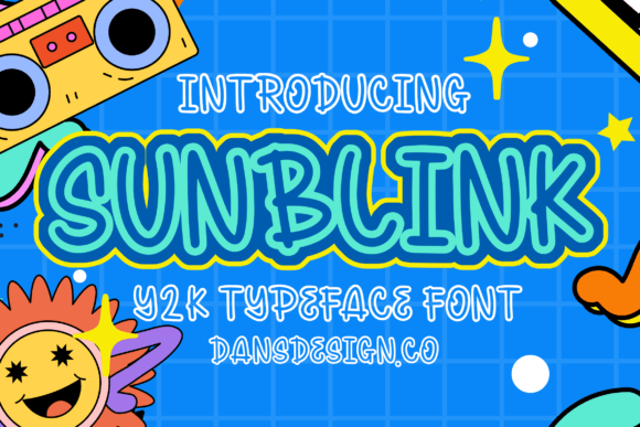 Sunblink: A Quirky Display Font for Joyful Designs