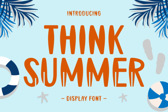 Think Summer: A Joyful Display Font for Creative Designs