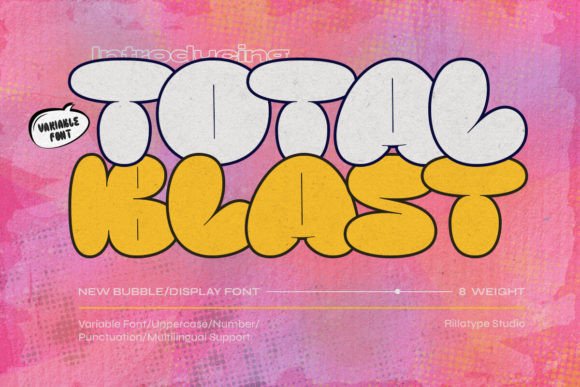 Total Blast: Integrating a Dynamic Display Font into Professional Design Workflows
