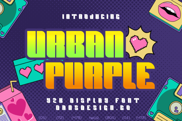 Urban Purple: A Y2K Typography Revival